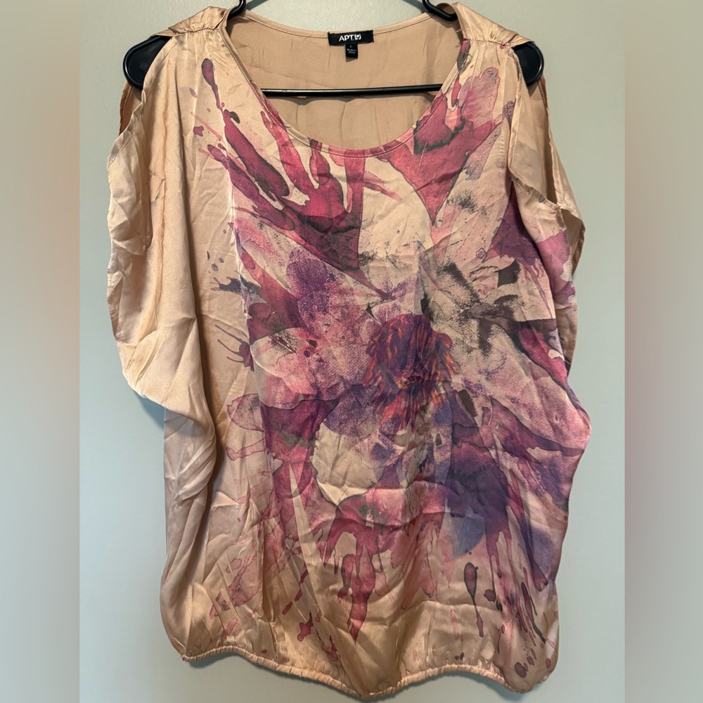 Apt. 9 satin blouse top women’s size large